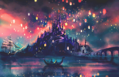The Lights Stretched Canvas