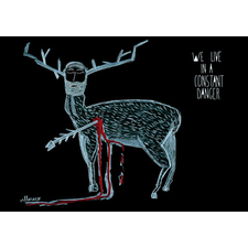 Vivimos en un peligro constante (We live in a constant danger) Art Print