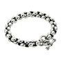 Sterling Silver Round Link Bracelet For Women