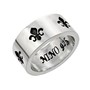 Sterling Silver Classic Fleur De Lis Band Rings