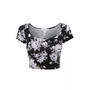 ♥ FREE SHIPPING ♥ White Floral Crop Top