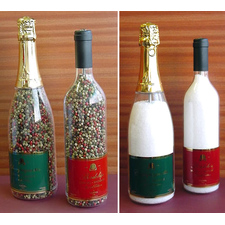 Salt Mill Wine Bottle - Filled