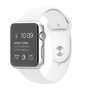 Apple Watch Sport - 42mm Silver Aluminum Case with White Sport Band - Apple