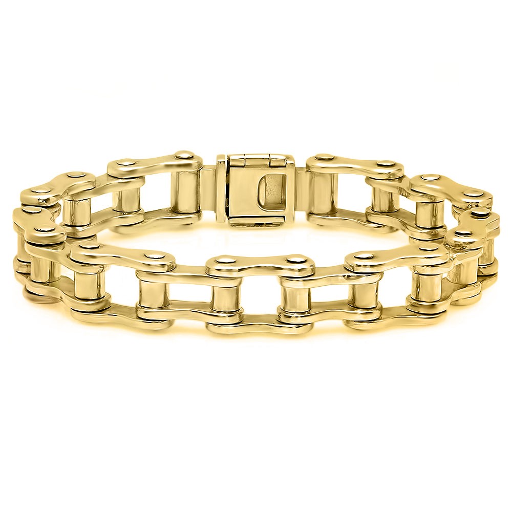 Medium 14K Gold Motorcycle ...