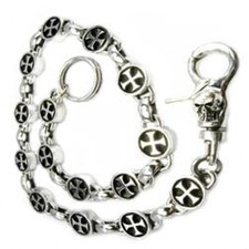 Sterling Silver Templar Cross Wallet Chain (LIMITED EDITION)