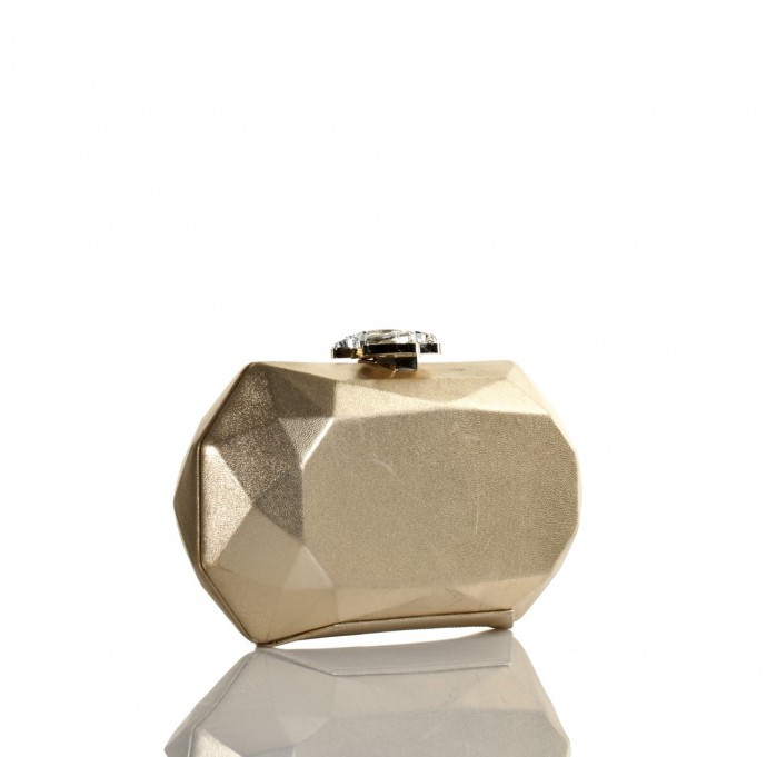 Chanel Gold Calfskin & Swar...