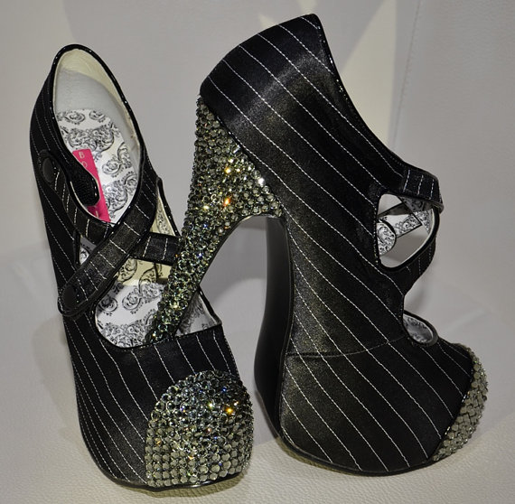 Sparkly High heels shoes, C...