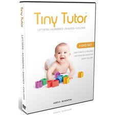 Baby DVD Set - 4 Educational Videos Teach Kids Letters, Numbers, Shapes & Colors - Early Language Learning for 1, 2, & 3 Year Old Preschool Children - Prep Your Einstein