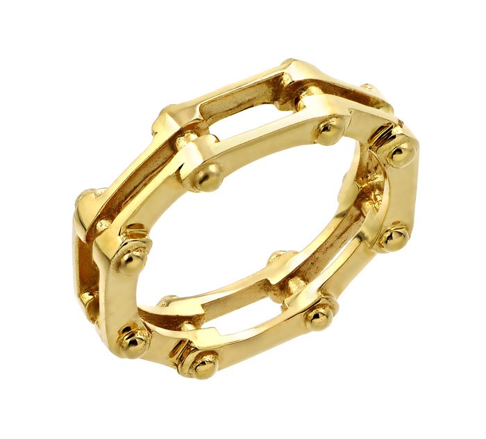 14K Gold Motorcycle Chain L...