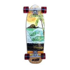 Gravity 29" Double Barrel Mini Longboard Deck (Deck Only)