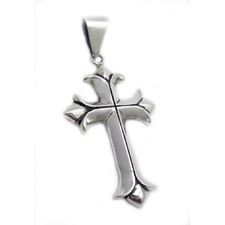 Sterling Silver Large Gothic Cross - Pendants - WOMEN