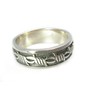 14K White Gold Barbwire Band Ring - Gold Rings - WOMEN