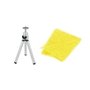 Portable Mini Camera Camcorder Table Top Tripod Stand - For Picture And Video Photography - Includes Soft Nonporous Microfiber Cleaning Cloth