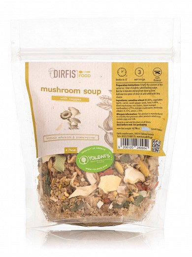 Mushroom soup with vegetabl...