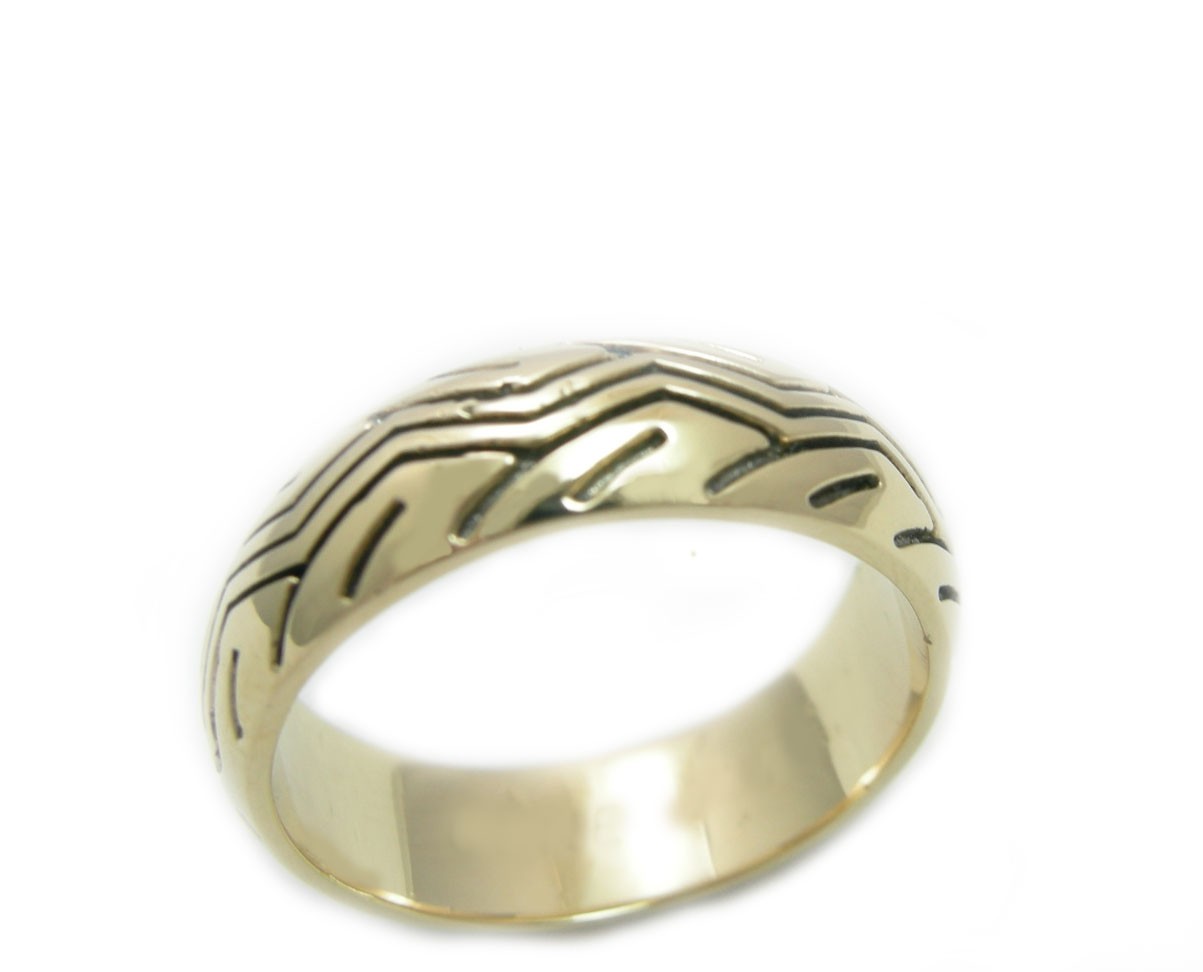 14K Gold Motorcycle Tire Ri...