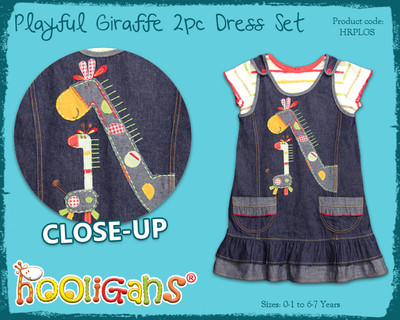 NWT-Girls-Two-Piece-Denim-D...