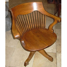 Vintage Oak Desk Chair