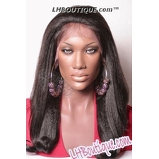 JK Classy Italian Yaki Kinky Straight Round Lace Wig - Joanna 18"