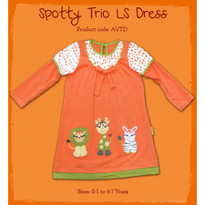 NWT-Girls-Spotty-Trio-Dress-Set-Sizes-6-12-12-24M-2-3-4-5T-100-Cotton