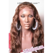 100% Indian Remy Loose Wavy Round Lace Wig - Eunice 24"