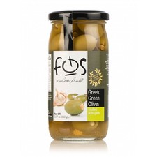 Green olives stuffed with Garlic Cloves "FOS" 12.7oz