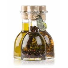 Crete Special Set: Extra Virgin Olive Oil, Olive oil with Rosemary and red peppers, Vinegar "Pure Natura" 3x3.3 fl. Oz
