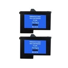 ValuePack (2 Count): Includes EXPEDITED SHIPPING AT CHECKOUT With Remanufactured Replacement Dell Ink Cartridges for select Printers / Faxes Compatible with Dell A940 All-In-One, A960 All-In-One, 7Y743 - Includes TWO BLACK Cartridges