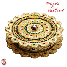 Floral Design Meenakari Work Metal Sheet Utility Box Price: Buy Aapno Rajasthan Floral Design Meenakari Work Metal Sheet Utility Box Online in India - Infibeam.com