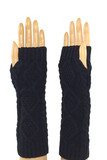 Black Elbow Length Fingerle...