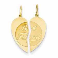 14K 2pc Best Friend Charm