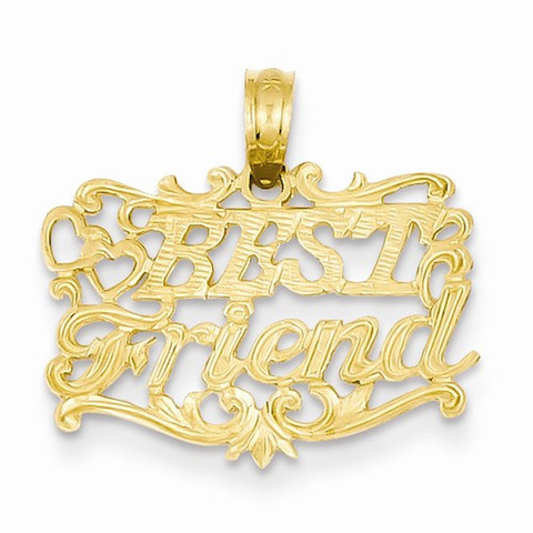 14K Best Friend with Hearts...