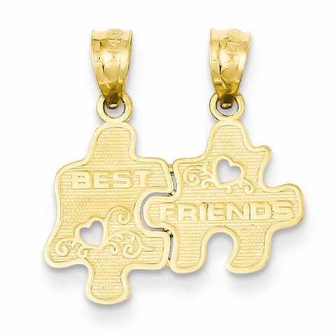 14k Best Friends Puzzle Pie...