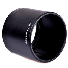 Maxsimafoto - Compatible Lens Hood for Olympus LH-49 M.ZUIKO DIGITAL ED 60mm 1:2.8 Macro