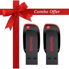 Sandisk Cruzer Blade 16 GB Pen Drive (Combo Pack of 2)