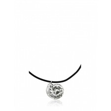Ammonite Silver Pendant