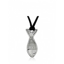 Fish with Relief, Silver Pendant