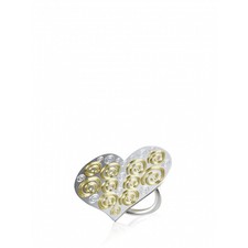 Endless Love, Silver Ring & 24K Gold