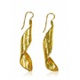 Olive Leaf Earrings, Gold-plated