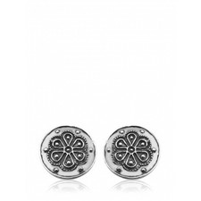 Rodax (Rosette), Silver Earrings