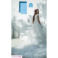 Cathedral Train A-Line Off Shoulder Wedding gown