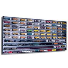 1.6 Display Case Set of 10 with Windows and End Caps