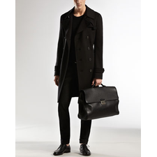 Gucci Knit Trench Coat & Web-Detail Riding Pants - Bergdorf Goodman