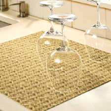 DryMate® Kitchen Dry Mat Soft mat absorbs 5X its weight in water to protect counters.