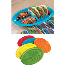 It's easier to prepare, serve and eat tacos with Taco Plates.