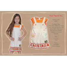 Girls Pocket Pinafore Dress