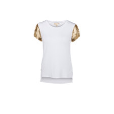 Michael Kors Mesh Sleeve Top