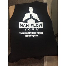 Man Flow Yoga V-Neck Tank (Black)