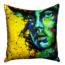 Fab.com | Blue Eye Girl Pillow