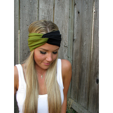 Vintage Turban Style Stretch Jersey Knit Headband - Build a Turban - Mix & Match