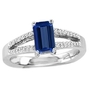 0.85 Carat Emerald Cut Tanzanite Ring in Gold
